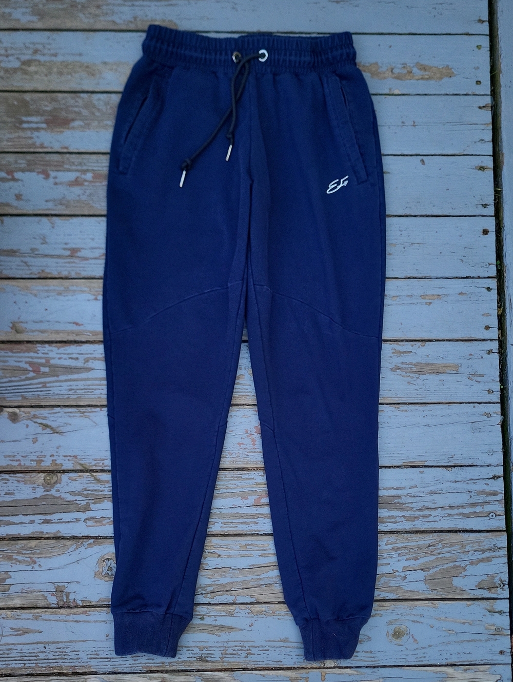 Men's Navy Jogger Sweatpants with Drawstring